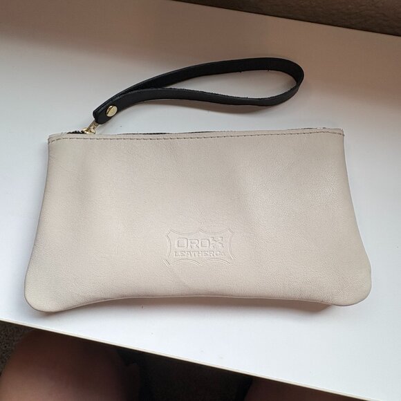 Orox Utility Pouch - Crema (Off-White) Leather - Picture 1 of 3